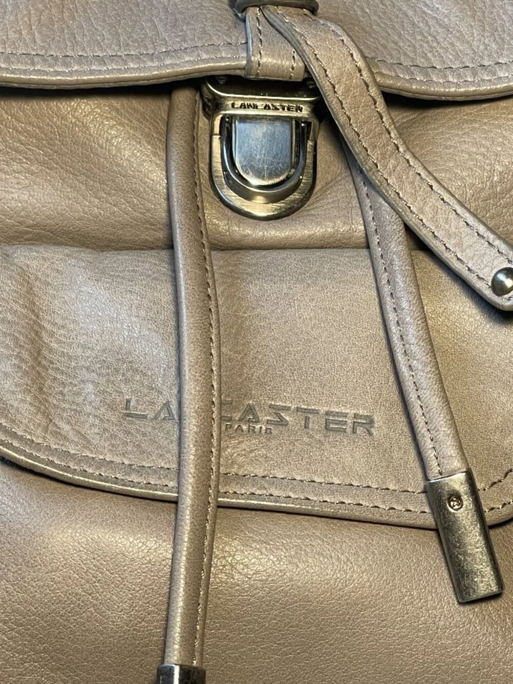 Lancaster Paris Leather Backpack | Made in France | Genuine Leather